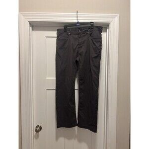 Prana Breathe Men’s Size 36 x 30 Slim Fit Gray Stretch Comfort Hiking Pants
